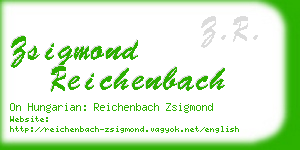 zsigmond reichenbach business card